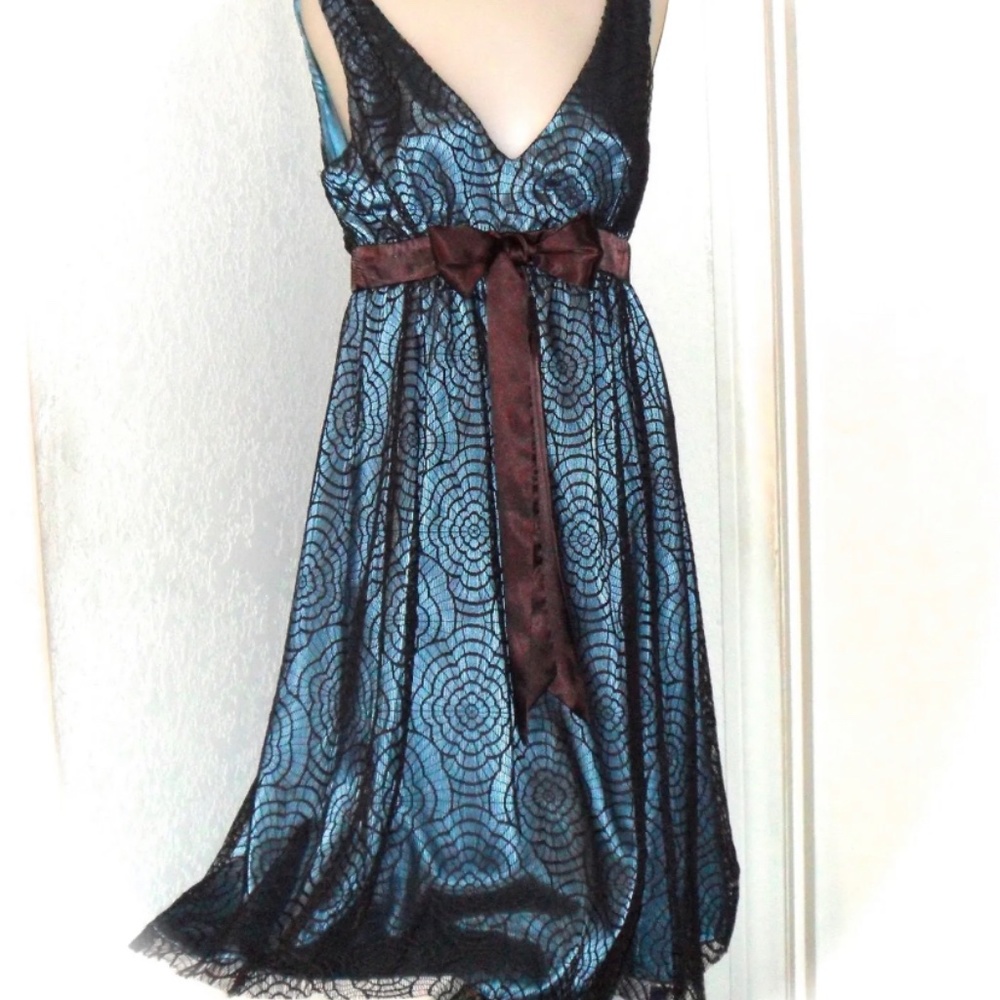 Formal Floral Lace Womens Sleeveless Party Prom Bridesmaid Dress Eliza J SZ 10